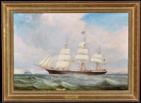 Lot 251 - John Scott (1802-1885) Iron clipper ship...