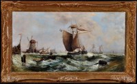 Lot 252 - **** Burden (19th Century) Shipping off the...