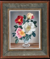 Lot 265 - James Noble (1919-1989) ''Shrub & Briar Roses''...