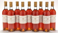 Lot 314 - Nine bottles of Rieussec Chateau Premier Grand...