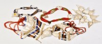 Lot 334 - Five Naga Tribe necklaces, to include:...