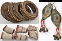 Lot 336 - A pair of Naga Tribe cuff bracelets, 12cms...