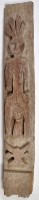Lot 342 - A Naga Tribe morung carved wooden panel...