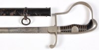 Lot 355 - A German WWII officers dress sword, the...