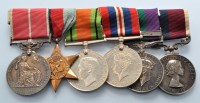 Lot 367 - A group of Second World War and later medals,...
