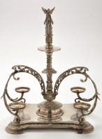 Lot 394 - A Victorian table centrepiece stand, by Padley,...