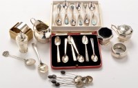 Lot 444 - Six George VI coffee spoons, by Cooper...