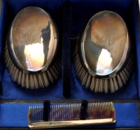 Lot 449 - A George V brush and comb set, by Henry...