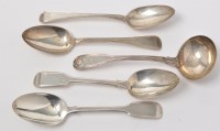 Lot 478 - A pair of George III silver dessert spoons, by...