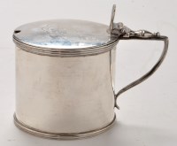 Lot 481 - A Victorian silver mustard pot, by W. M....