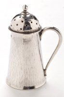 Lot 496 - An Edwardian silver pepperette, by Guild of...