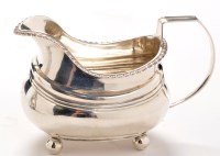 Lot 498 - A George III silver cream jug, by Thomas Dicks,...