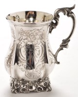 Lot 499 - A Victorian silver christening mug, by Daniel...