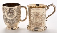 Lot 505 - A Victorian silver christening mug, by Charles...