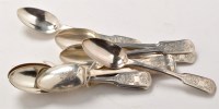 Lot 525 - A set of twelve Victorian silver teaspoons, by...