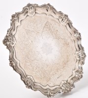 Lot 529 - An Edwardian silver salver, by Walker & Hall,...