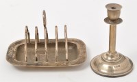 Lot 560 - A Victorian miniature toast rack, by Joseph...