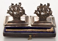 Lot 564 - A pair of Victorian silver menu stands, by...