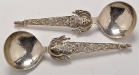 Lot 575 - A pair of 19th Century decorative silver...