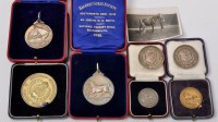 Lot 604 - Two Hackney Horse Society Silver Medals, won...