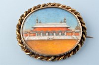 Lot 710 - A 19th Century Chinese miniature painted...