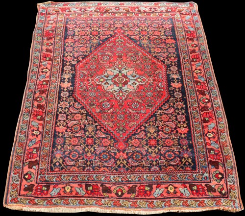 Lot 822 - A Bidjar rug, with central diamond-shaped...