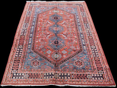 Lot 829 - A Yalameh carpet, with blue triple medallion...