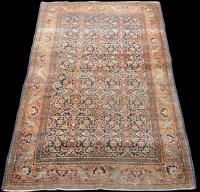 Lot 834 - An Isfahan rug, decorated with full floral...