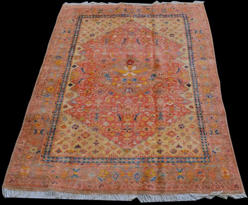 Lot 841 - A Ferahan rug, with full floral decoration...