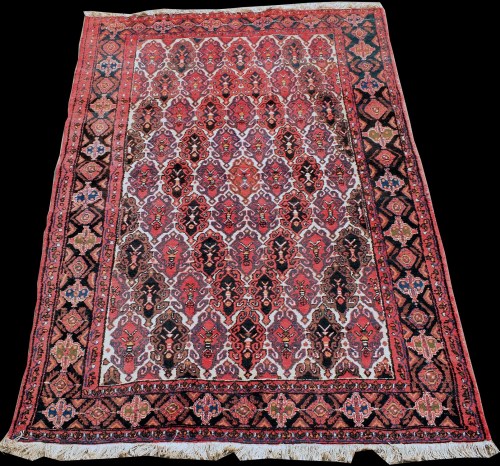 Lot 844 - An Afshar rug, with scrolling panels and...