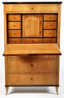 Lot 958 - An early 19th Century German flame birch...
