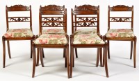 Lot 1041 - A set of six Regency mahogany dining chairs,...