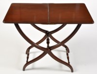 Lot 1050 - An early 20th Century mahogany folding...