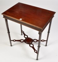 Lot 1051 - An early 20th Century mahogany silver table,...