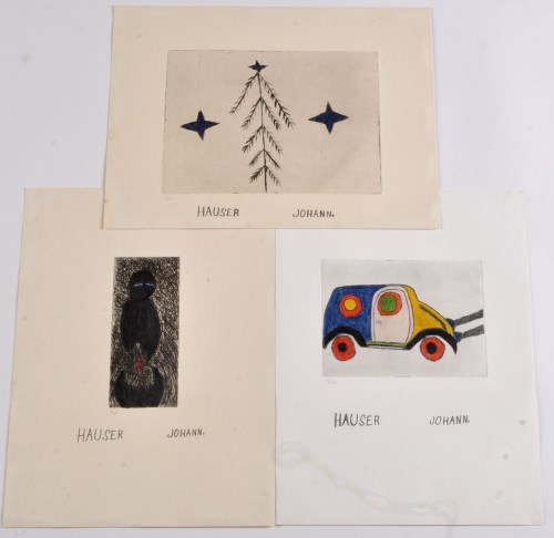Lot 38 - Johann Hauser ''Auto'' 1970 Signed in the...