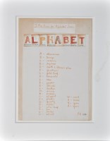 Lot 42 - Peter Hutchinson ''Alphabet'' 1974 Mixed media:...