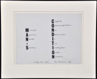 Lot 43 - Peter Hutchinson ''Man's Condition'' Signed...