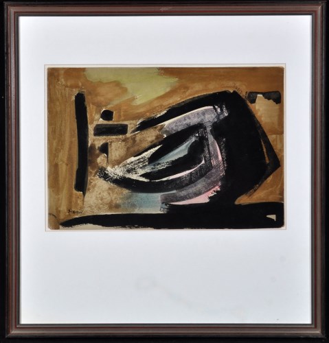 Lot 155 - Theodoros Stamos Untitled 1947 Signed and...