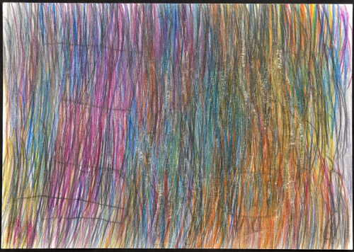 Lot 187 - Erich Zittra Untitled Coloured Pencils on...