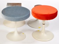 Lot 14 - Arkana: two stools with upholstered tops and...