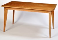 Lot 29 - Post war design oak dining table, the...