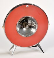 Lot 31 - Sofono: a chromed metal room heater, circular,...