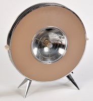 Lot 53 - Sofono: a chromed metal room heater, circular...