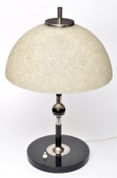 Lot 65 - An Art Deco style table lamp, the crackle...