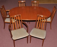 Lot 71 - G-Plan: a teak extending dining table, the...