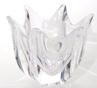 Lot 108 - Orrefors: a glass vase, of flared form, signed...