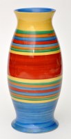 Lot 121 - Clarice Cliff, Bizarre: a waisted vase...