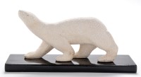 Lot 159 - Vinsare, Sevres, France: model of a polar bear,...