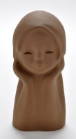 Lot 161 - Tekt, USSR: a pottery bust of a girl leaning...
