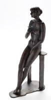 Lot 182 - Artist Unknown: a patinated bronze female nude...
